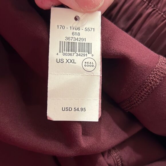 Aerie Offline The Hugger burgundy shorts size XXL NWT - Picture 12 of 13